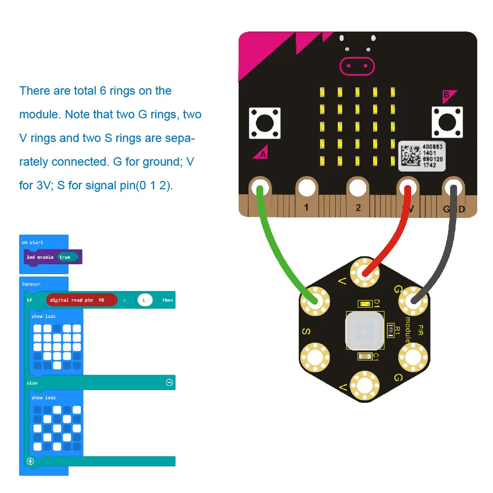 keyestudio PIR Motion Sensor Module For BBC micro:bit