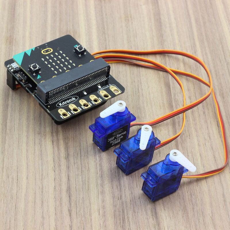 Placa de Controlo Simples de Servo da Kitronik para BBC micro:bit