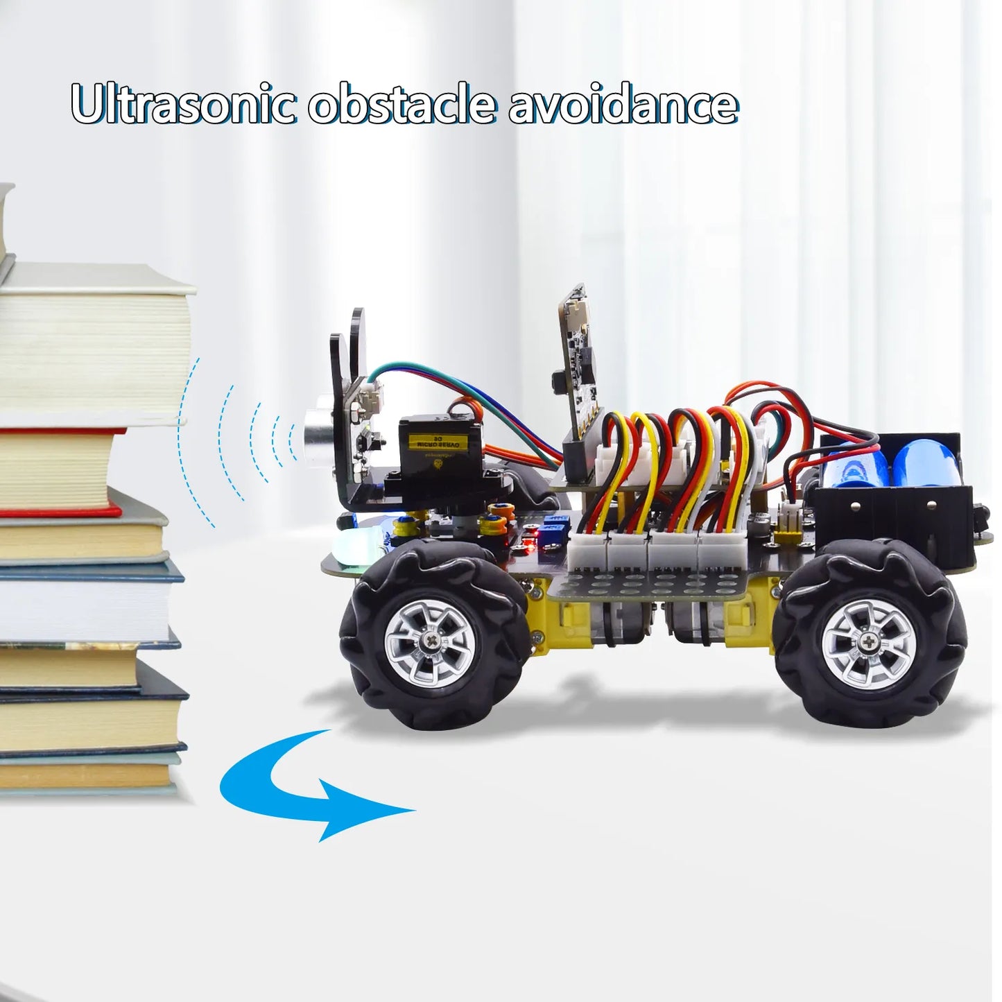 Keyestudio Micro Bit V2 4WD Mecanum Wheel Robot Car Kit STEM Toys Makecode &Python Programming With Microbit Board