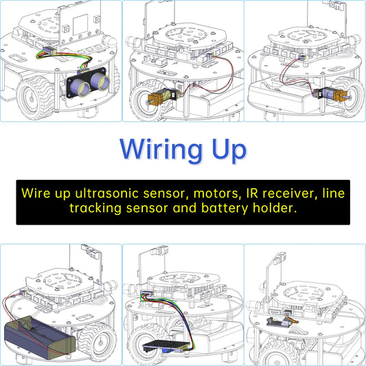 Keyestudio Micro bit Mini Smart Turtle Robot Car for STEM With Micro Bit