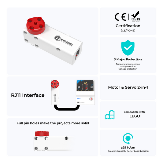Motor Inteligente Smart Brick PlanetX da ELECFREAKS
