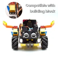 Keyestudio Micro Bit V2 4WD Mecanum Wheel Robot Car Kit STEM Toys Makecode &Python Programming With Microbit Board