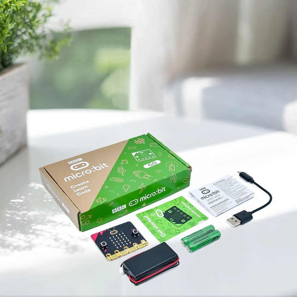 Original Microbit Go Kit Main Board+USB Cable+Battery Holder With Batteries Learning Diy Electronic Kit