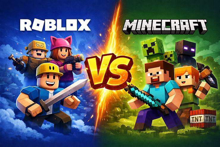 Roblox vs. Minecraft: O que é mais seguro para as crianças?