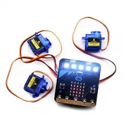 Keyestudio Micro bit Mini Servo Shield with Battery holder For Microbit Robot Car(No Micro bit Board)
