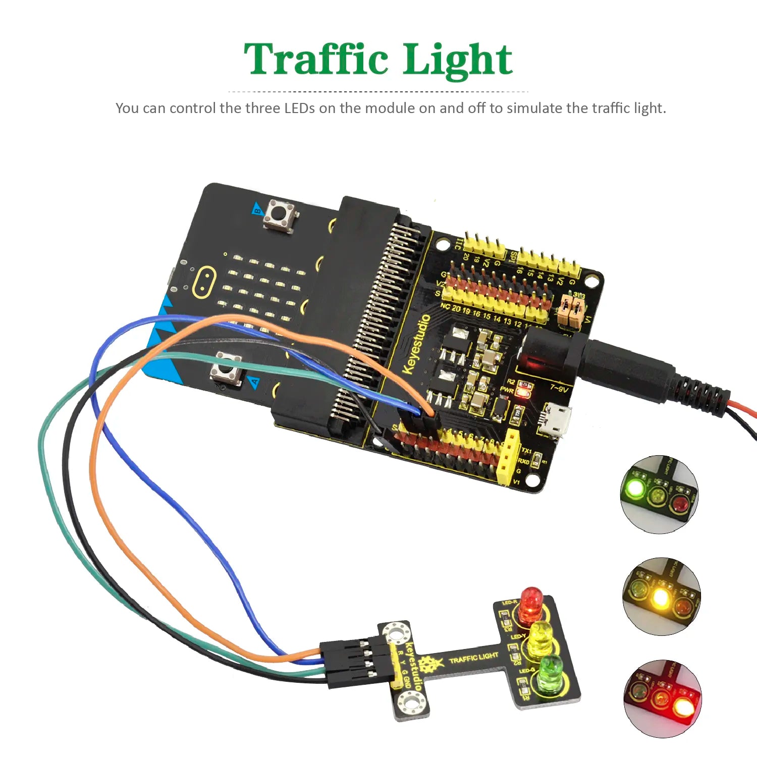 Keyestudio Micro Bit 45 in 1 Sensor Starter Kit Electronic DIY Kit Without Microbit Board