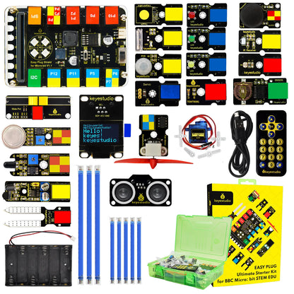 Keyestudio EASY Plug Ultimate Starter Kit for BBC Microbit STEM EDU Without Micro Bit Board