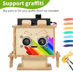 Keyestudio Microbit V2.0 DIY Distance Detection Robot Kit STEM Programming Electronic Starter Kit