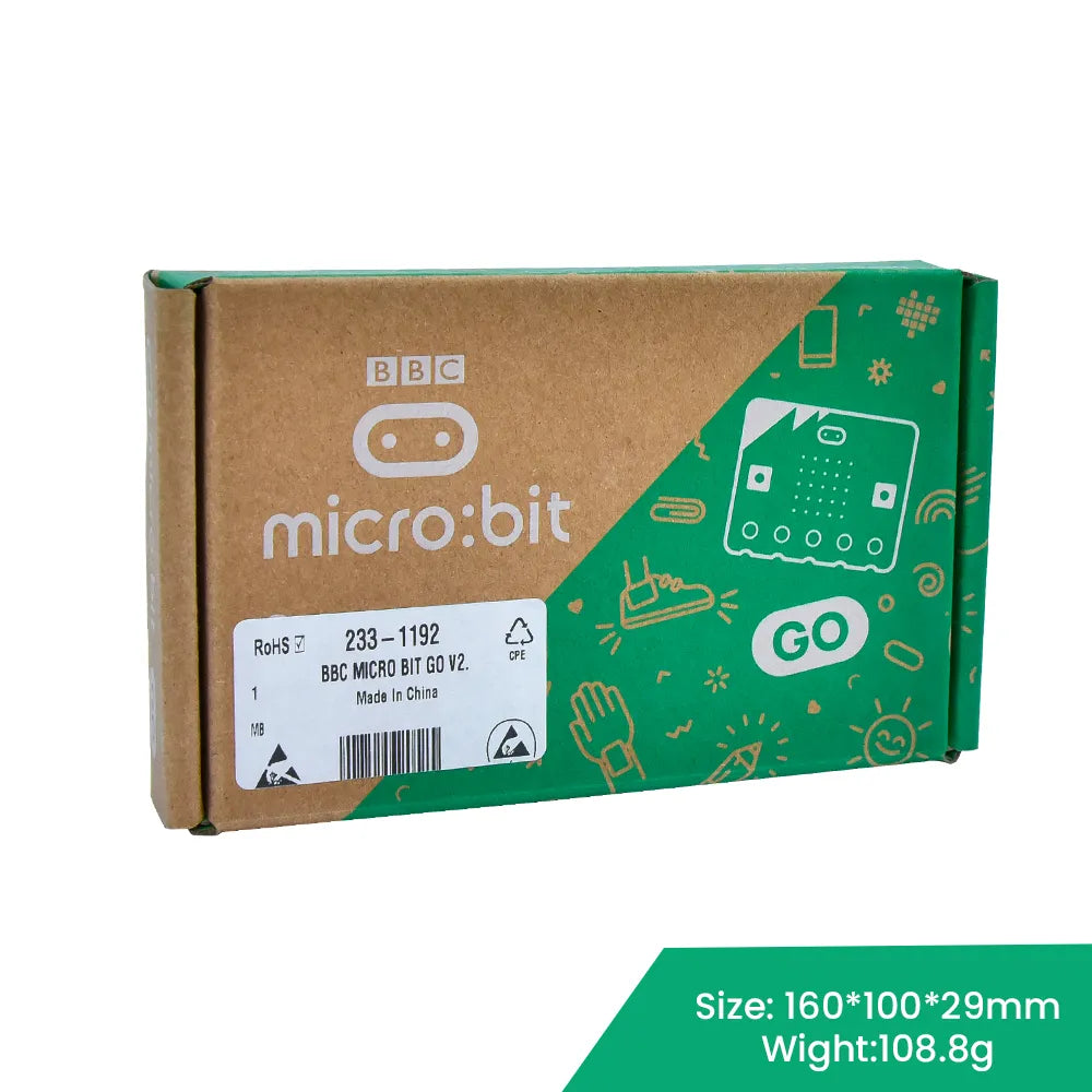 Original Microbit Go Kit Main Board+USB Cable+Battery Holder With Batteries Learning Diy Electronic Kit