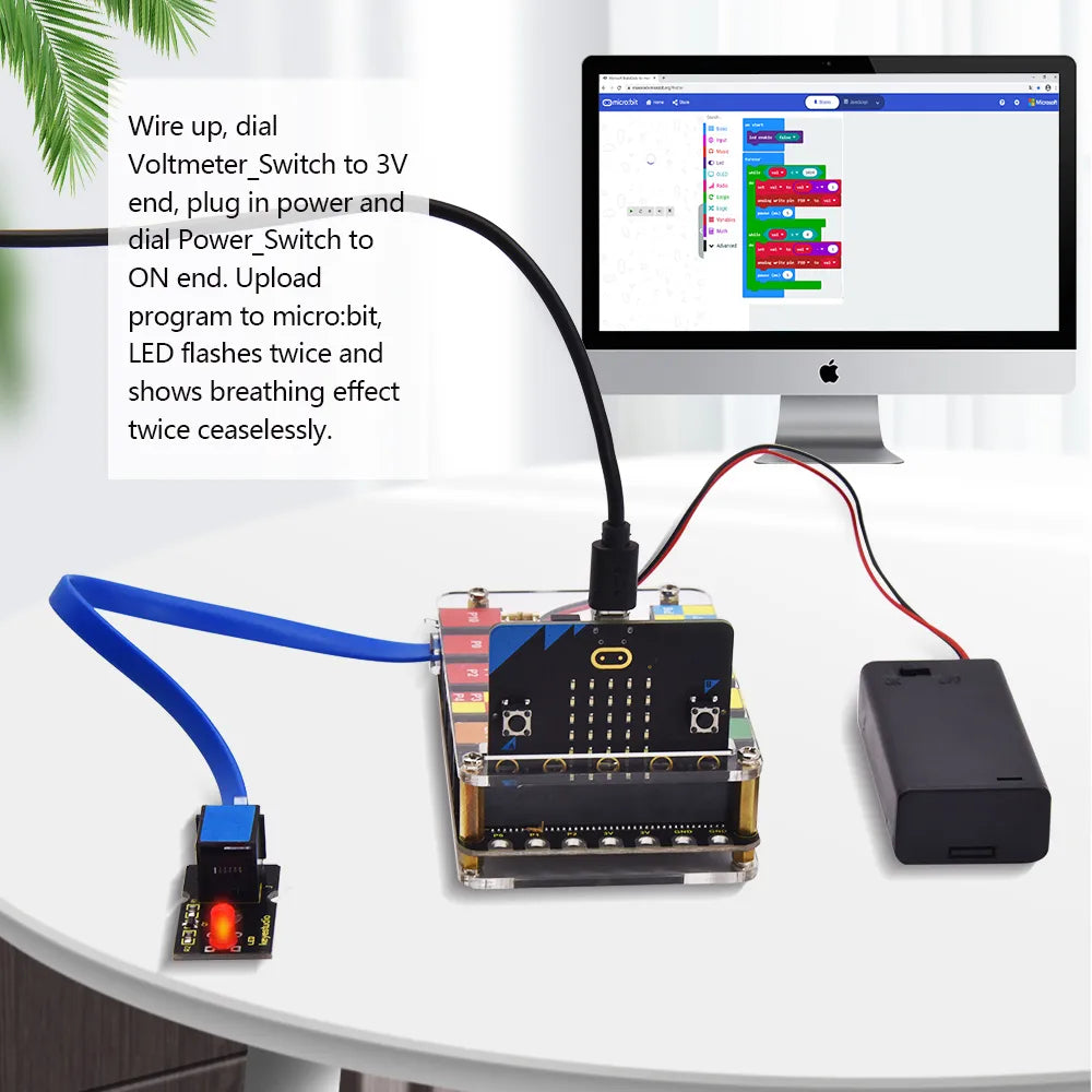 Keyestudio EASY PLUG Super Starter Kit for BBC micro bit STEM EDU with micro:bit Board
