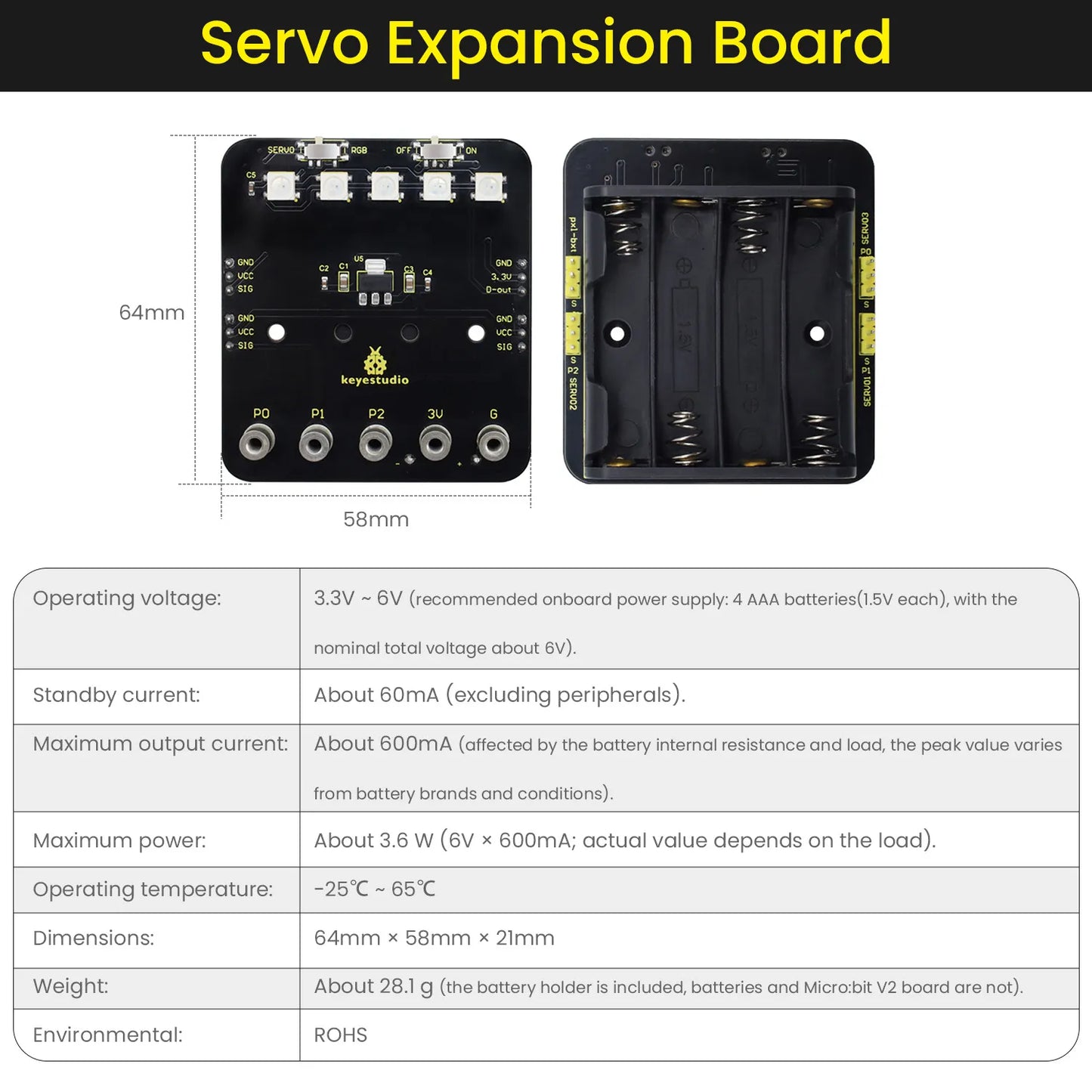 Keyestudio Microbit Variant Master 8-in-1 Multifunctional Programming Robot for Micro Bit Compatible with Lego