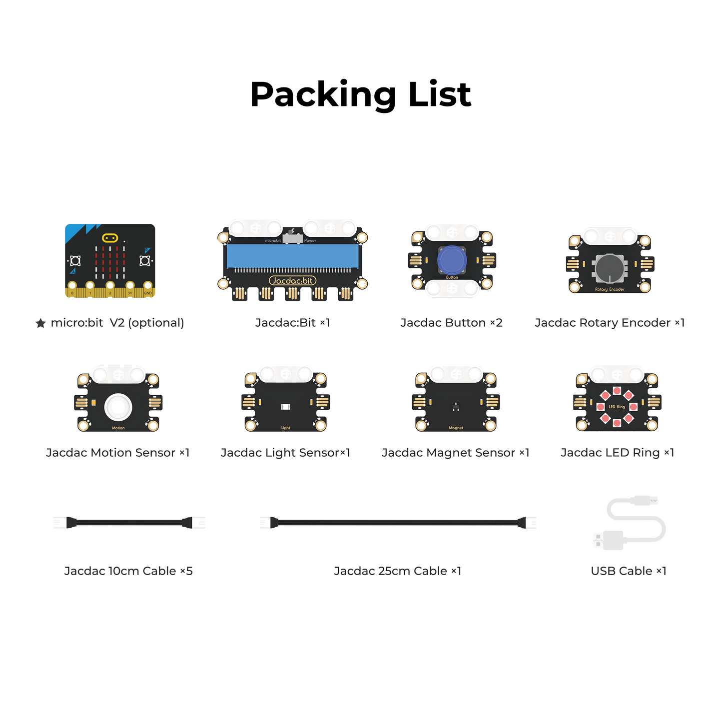 Kit de Exploração Inteligente Jacdac micro:bit da ELECFREAKS