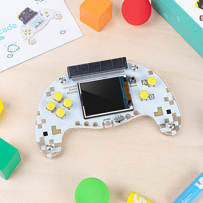 ELECFREAKS Microsoft MakeCode micro:bit Arcade, DIY Programmable Game Console & STEM Education Kit