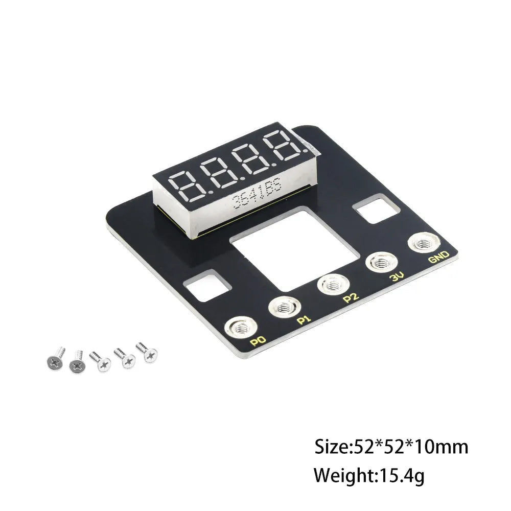 Keyestudio Micro bit 4-Digit Tube Shield(Black and Eco-friendly)