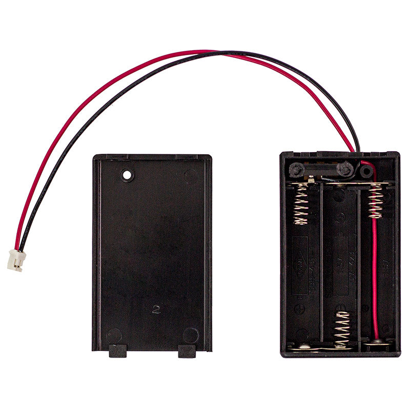 Caixa para 3 Pilhas AAA com Interruptor e Conetor JST