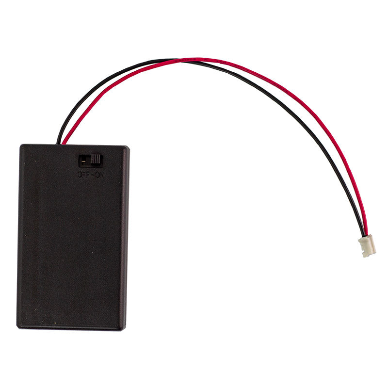Caixa para 3 Pilhas AAA com Interruptor e Conetor JST