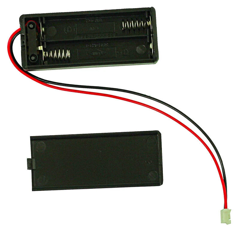 Caixa para 2 Pilhas AAA com Interruptor e Conector JST