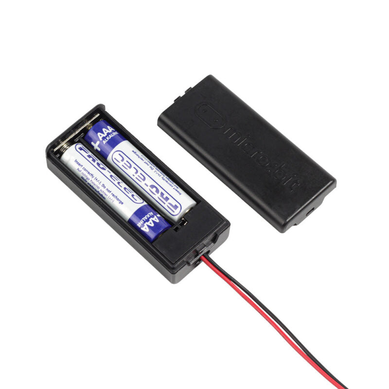 Caixa de pilhas BBC micro:bit com interruptor