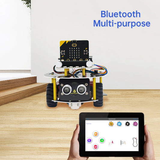 Keyestudio Micro bit Mini Smart Turtle Robot Car for STEM With Micro Bit