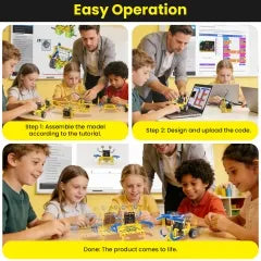 Keyestudio Microbit Variant Master 8-in-1 Multifunctional Programming Robot for Micro Bit Compatible with Lego