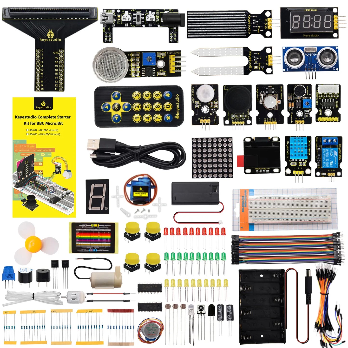 Keyestudio Programming STEM Micro bit V2 Kit Complete Starter Kit (No Micro bit Board)