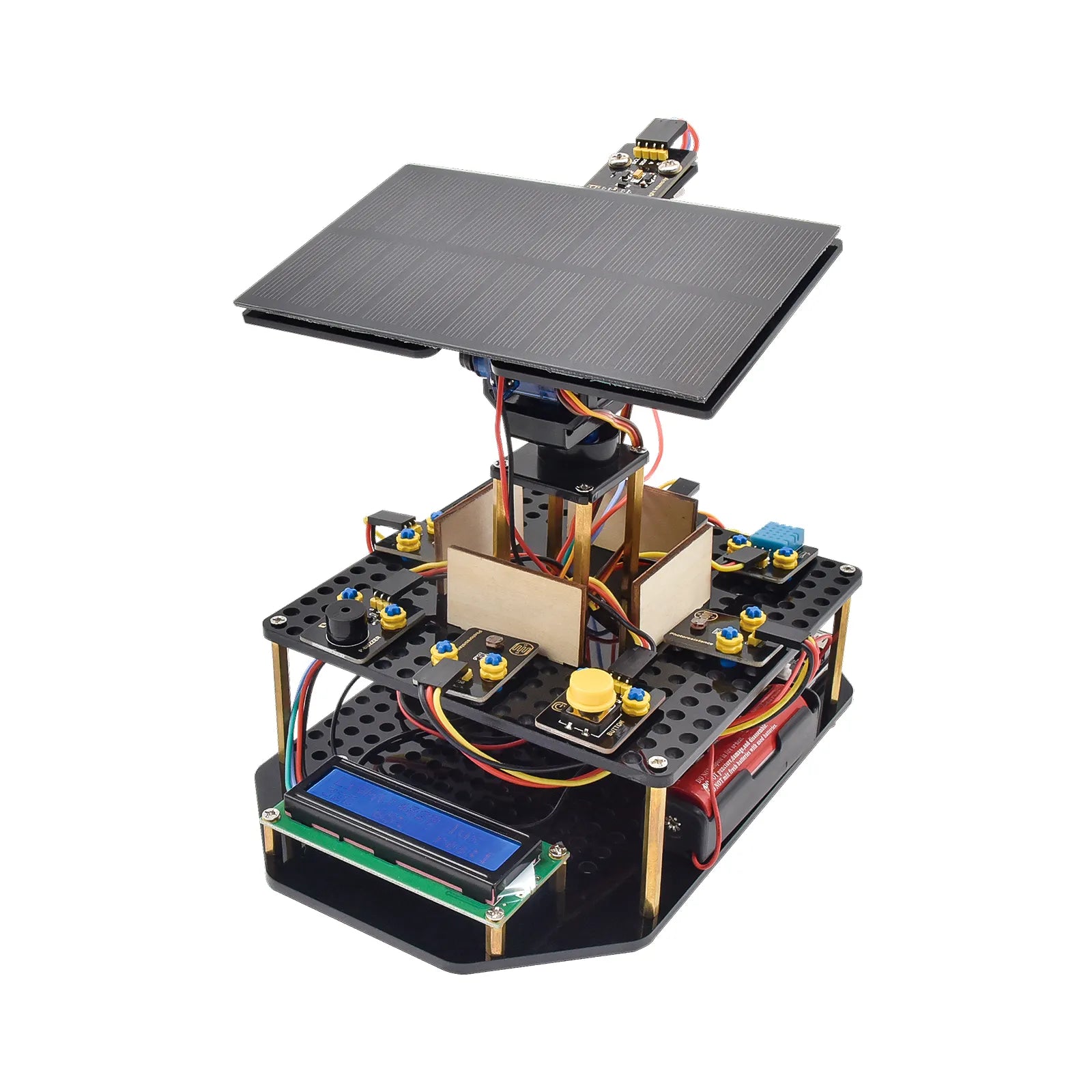 Keyestudio Acrylic Smart Solar Tracker System Tracking Starter Kit For Arduino STEM Programming Toys DIY Mobile Phone Charging