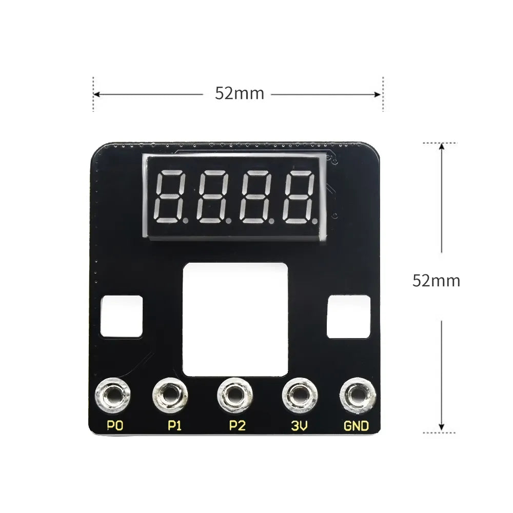 Keyestudio Micro bit 4-Digit Tube Shield(Black and Eco-friendly)