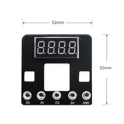 Keyestudio Micro bit 4-Digit Tube Shield(Black and Eco-friendly)