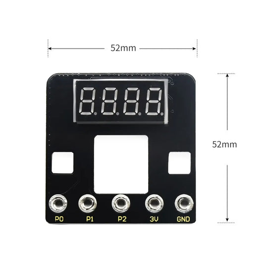 Keyestudio Micro bit 4-Digit Tube Shield(Black and Eco-friendly)