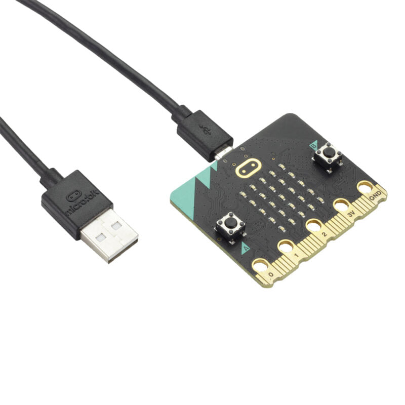 Cabo USB Preto de 30cm da marca BBC micro:bit