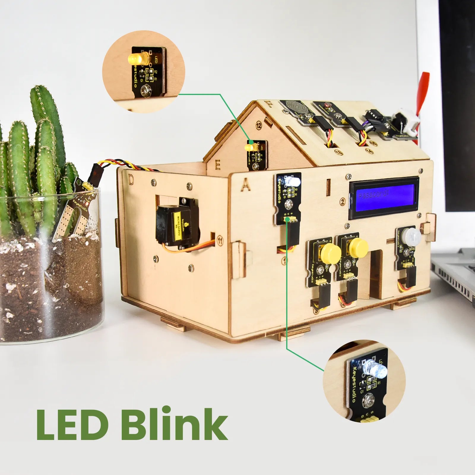 Keyestudio Smart Home Kit with PLUS Board for Arduino DIY STEM