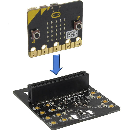 Placa de interface Kitronik para microbit e Fischertechnik