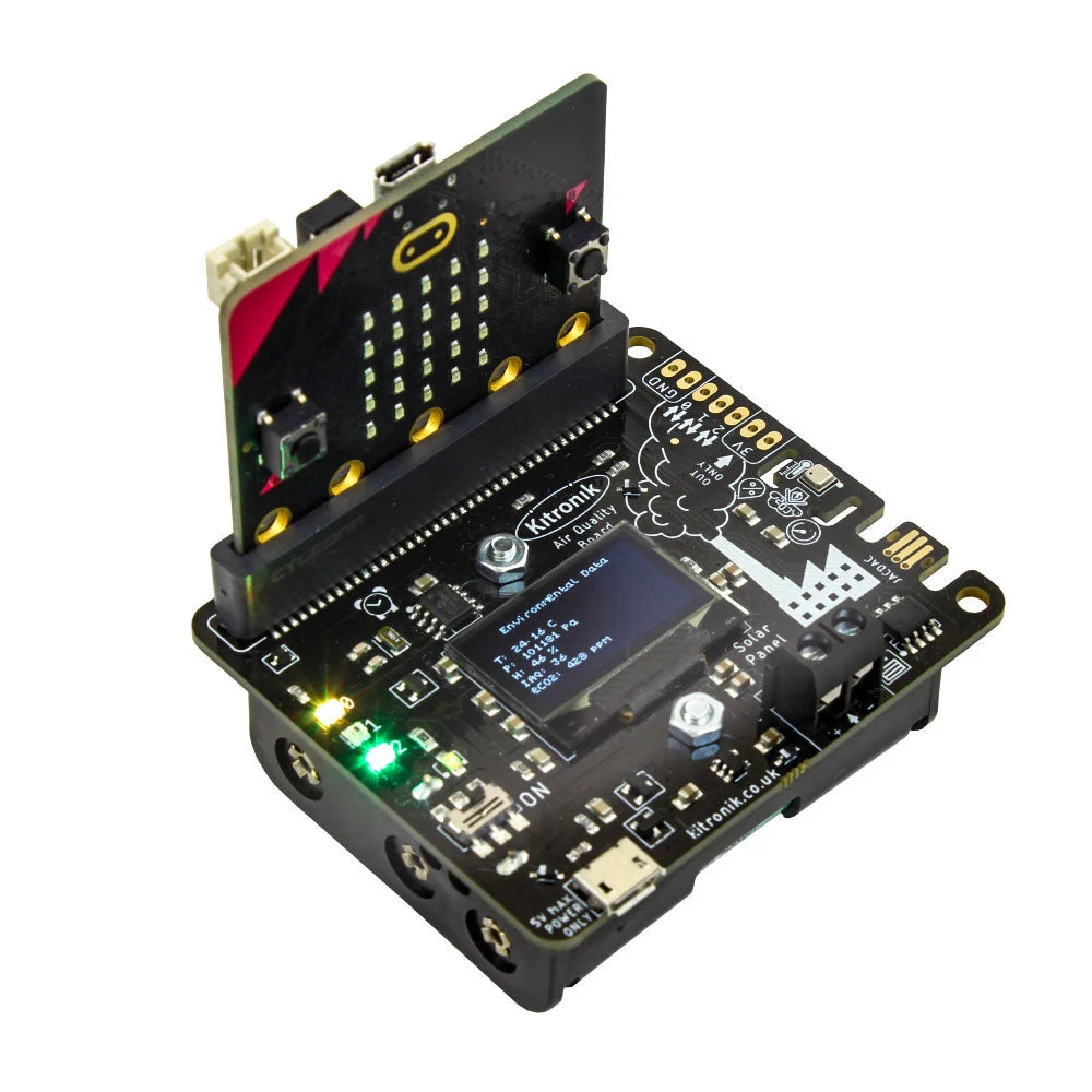 Placa de Qualidade do Ar e Ambiental Kitronik para micro:bit