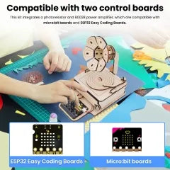 Keyestudio STEM Learning Starter Kit Programming DIY Mini Light Controlled Phonograph Kit For Microbit Without Mainboard