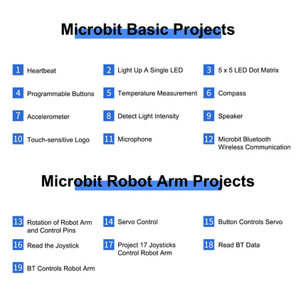Keyestudio 4DOF Robot Arm Microbit Learning Kit Robot Arm Kit DIY Robot STEM Programming Without Microbit Board