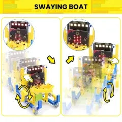 Keyestudio Microbit Variant Master 8-in-1 Multifunctional Programming Robot for Micro Bit Compatible with Lego