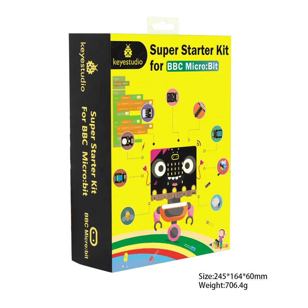 Keyestudio Micro bit Super Learning Starter Sensor Kit Without Microbit V2.0 Board
