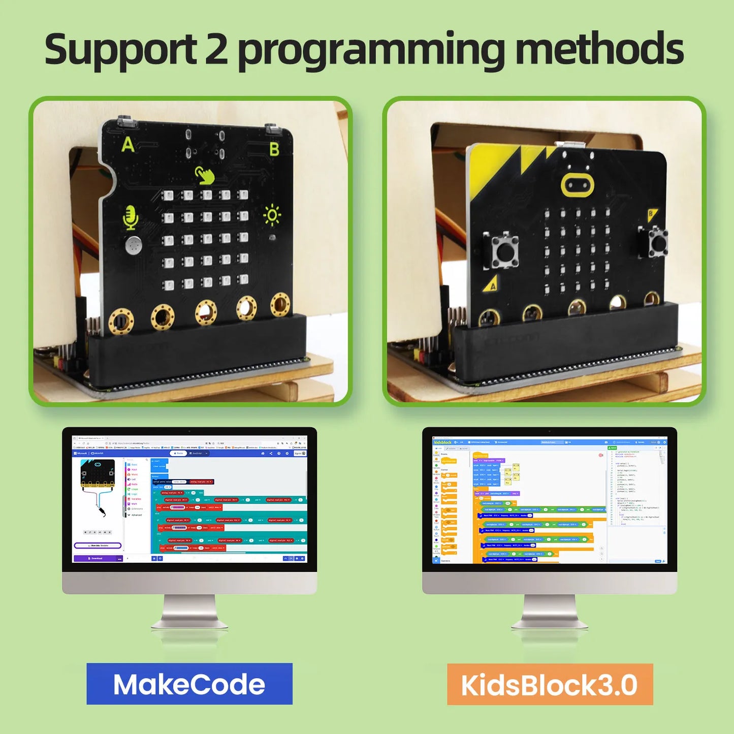 Keyestudio STEM Programming Microbit Starter Kit DIY Greeting Smart Robot Learning Kit Include Microbit Board