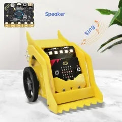 Keyestudio Micro Bit V2 Desk Bit Small Robot Smart Car for Microbit STEM Programming Car Kit(Without Microbit board)