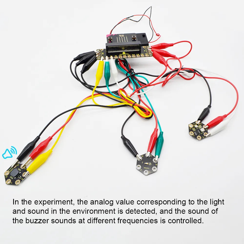 Keyestudio Honeycomb Smart Wearable Coding Kit for Micro:bit With 8 projects