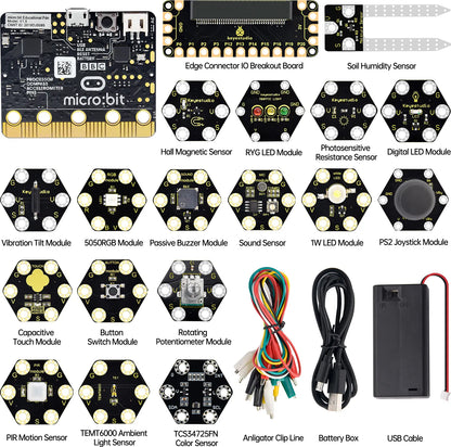 Keyestudio Microbit Honeycomb Smart Wearable Programmable Ultimate Kit For Micro bit