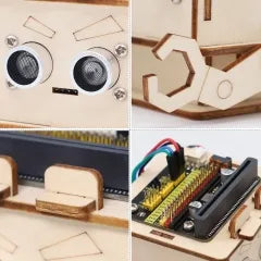 Keyestudio Microbit V2.0 DIY Distance Detection Robot Kit STEM Programming Electronic Starter Kit