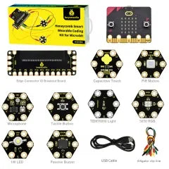 Keyestudio Honeycomb Smart Wearable Coding Kit for Micro:bit With 8 projects