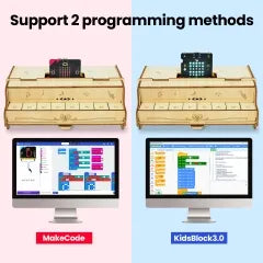 Keyestudio STEM Programming DIY Button Piano Learning Kit For Microbit Starter Kit Support Makcode/KidsBlock Without Board