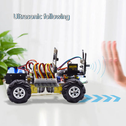 Keyestudio Micro Bit V2 4WD Mecanum Wheel Robot Car Kit STEM Toys Makecode &Python Programming With Microbit Board