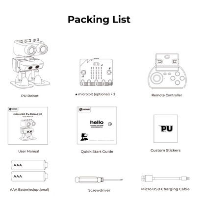 Kit de Robótica micro:bit PU da ELECFREAKS