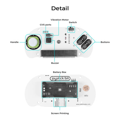 ELECFREAKS micro:bit Joystick:bit V2 Remote Controller (Without Acrylic Handle)