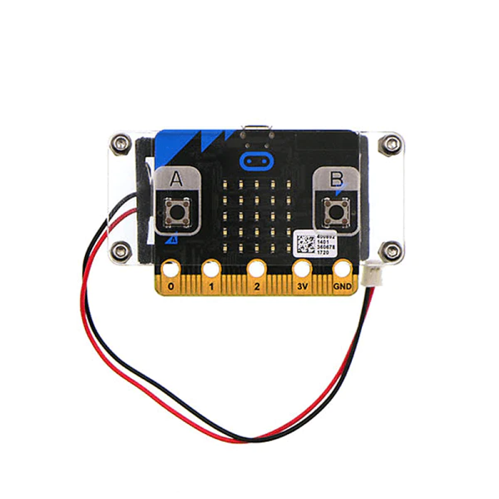ELECFREAKS micro:bit Acrylic Shell Computer Box (With Two AA Battery Holder)