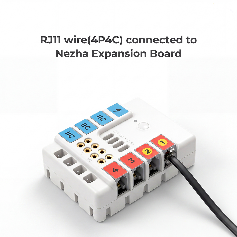 ELECFREAKS RJ11 4P4C 200mm Cable (Pack Of 5)