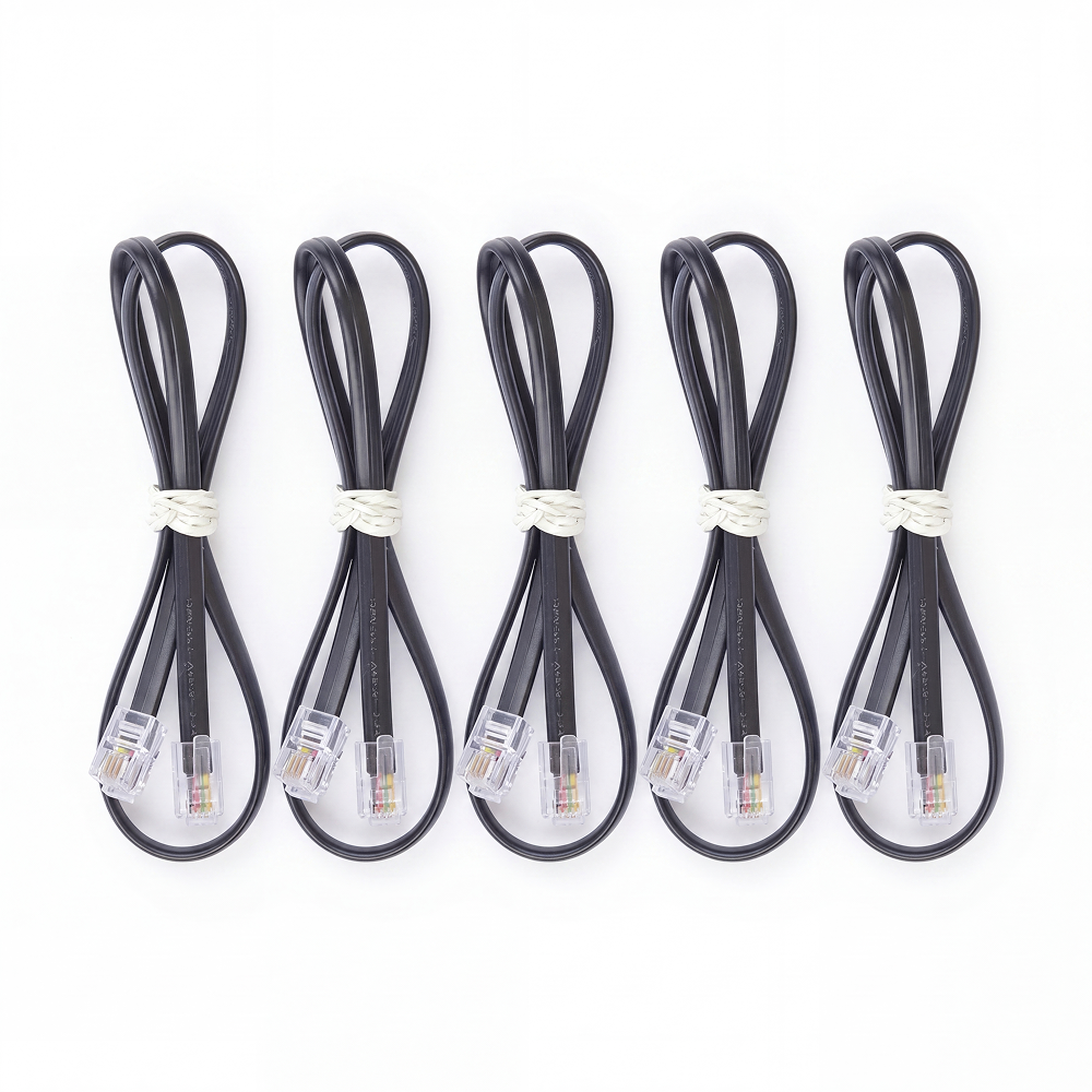 ELECFREAKS RJ11 4P4C 400mm Cable (Pack Of 5)